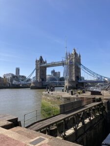Tower Bridge from Outer Lock 22.4.21